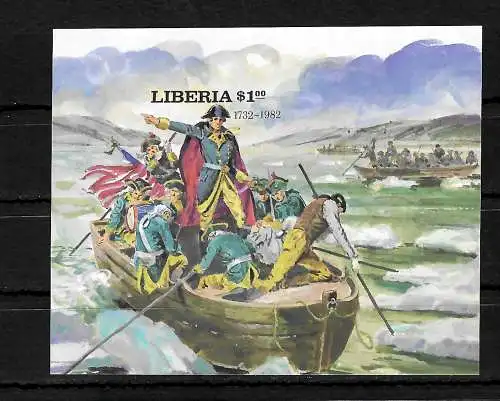 Liberia: Président des États-Unis, #1214, bloc 97, frais de port