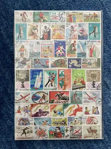 1000 verschiedene SPORT Briefmarken, 1000 different SPORT stamps