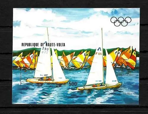 Volta supérieure: Jeux olympiques d'été 1984 Los Angeles #913, bloc #69, frais de port