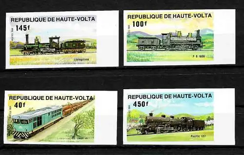 Obervolta: chemins de fer, locomotives #968-71, frais de port