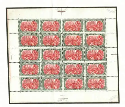 DR: MiNr. 81 Aa, Signatur BPP, postfrischer Viererblock VE3