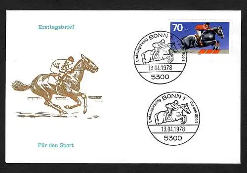 BRD: Sporthilfe, Reitersport, FDC, MiNr. 968