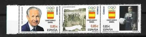 Espagne: 100 ans de Comité Olympique National, #4707-09, frais de poste