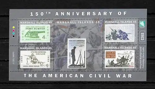 Marshall Inseln: 150 Jahre amerikanischer Bürgerkrieg, Gettysburg,