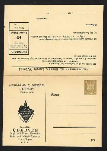 DR: carte postale privée avec carte de réponse PP79 B2 04