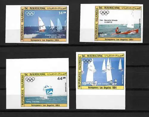 Mauritanie: Jeux olympiques d'été 1984, Los Angeles #836-89, frais de port