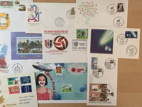 50 verschiedene Sonderkarten, Ersttagbelege, Briefe alle Welt, 50 diff. cards