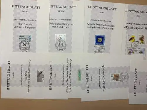 50 verschiedene Sonderkarten, Ersttagbelege, Briefe alle Welt, 50 diff. cards
