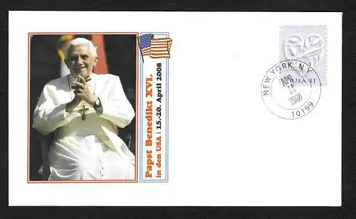 États-Unis: Voyage du pape Benoît XVI aux États‐Unis, New York 2008