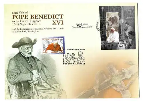 Isle of Man/Vatican: voyage du Pape Benoît XVI en Grande Bitanie, document spécial