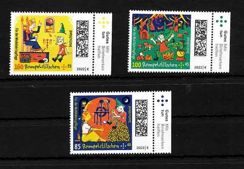 Bund: Rumplestiltskin, timbres sociaux, 2022, frais de port