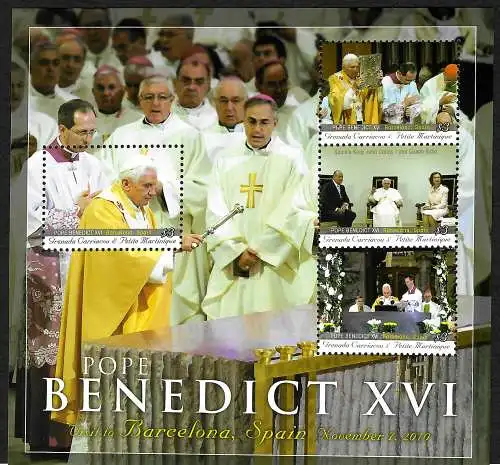 Grenada: Papst Bendedict XVI , in Barcelona, postfrisch