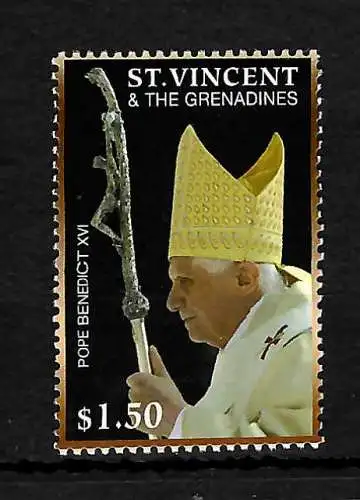 Grenadines de Saint-Vincent: le pape Benedict XVI, frais de port