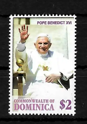 Dominica: Papst Benedict XVI, postfrisch, **