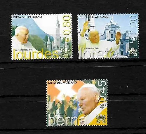 Vatikan: Die Weltreisen des Papstes Johannes Paul II, #1530-32, postfrisch