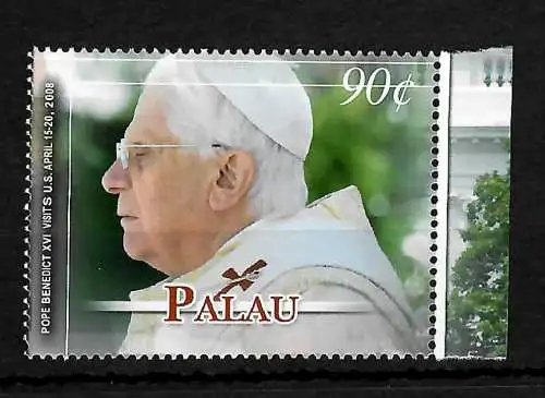 Palau: Papst Bendedict XVI,  postfrisch