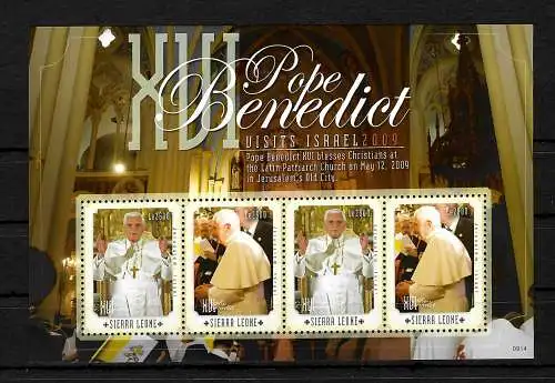 Guyana: Papst Bendedict XVI, Besuch in Israel, Block **