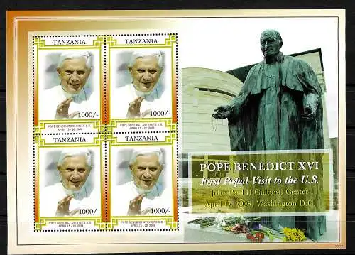 St. Vincent und Grenadines: Papst Bendedict XVI, in den USA, Block **