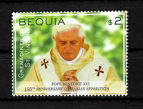 Grenadines&St. Vincent: Pape Bendedict XVI, apparition mariale, frais de port