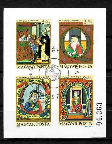 Ungarn: Tag der Briefmarke, Block #77B, gestempelt