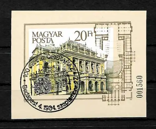 Hongrie: 100 ans d'opéra de Budapest #173B, cacheté