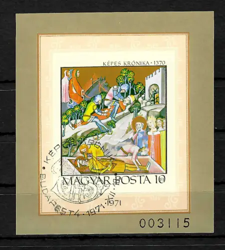 Ungarn: Miniaturen #85B, gestempelt