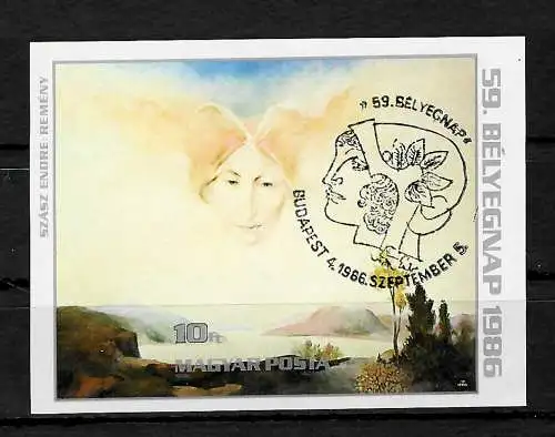 Ungarn: Tag der Briefmarke,  #185B gestempelt