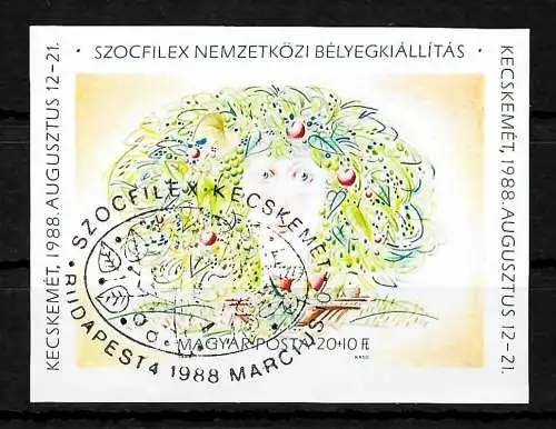 Hongrie: Exposition des timbres SOZPHILEX, #196B