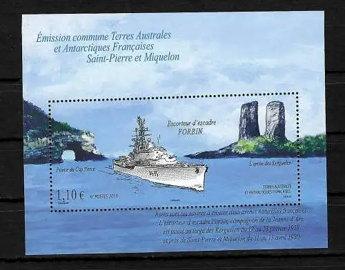 TAAF: Territoire australien: Escadron Forbin, #749, bloc #27, post-fraîchissement