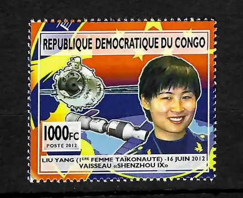 Kongo: Chinesische Weltraumfahrer, Briefmarke postfrisch