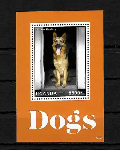 Uganda: Hunde, dogs, postfrisch