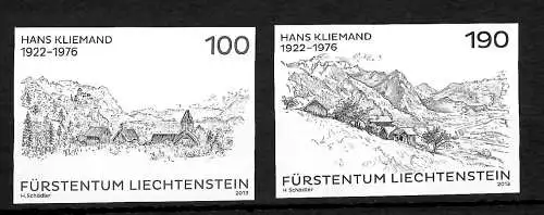 Liechtenstein: Maler aus Liechtenstein, Hans Kliemand, Schwarzdrucke