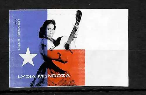 USA:Lydia Mendoza: Briefmarke postfrisch