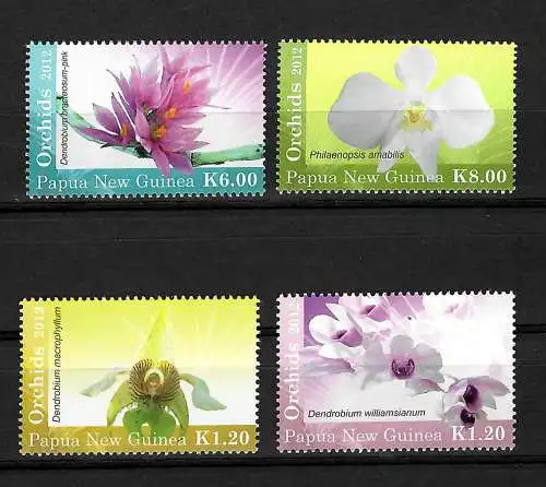 Papua-Neuguinea: Orchideen,   #1815-18, postfrisch