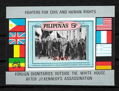 Philippines: John F. Kennedy, victime de la résistance non violente, bloc #1 post-fraîchissement