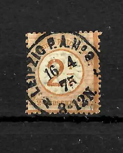 DR: MiNr. 29, gestempelt, K1 Leipzig, 1875, Pfennigzeit