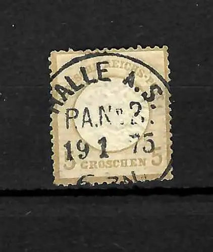 DR: MiNr. 22, gestempelt K1 Halle