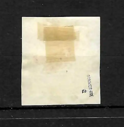 DR: MiNr. 17, gestempelt blau Bremen, Briefstück, BPP Signatur