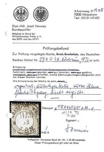 DR: Miklung 27b, Frankfurt, ancien résultat BPP