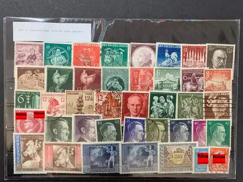 200 différents III. Reich 1872-1945 Timbres, 200 different IIIe Reiche