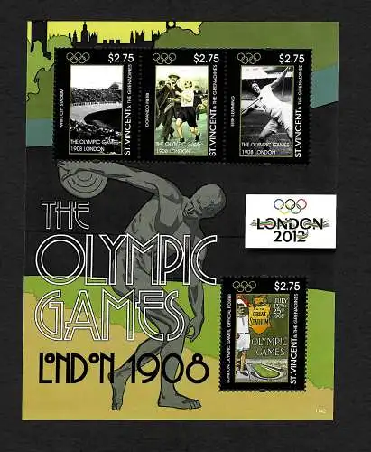 Saint-Vincent-et-les-Grenadines: Jeux olympiques Londres 2012, bloc frais