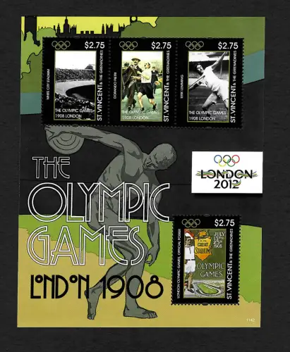 St. Vincent & Grenadinen: Olympische Spiele London 2012, Block postfrisch