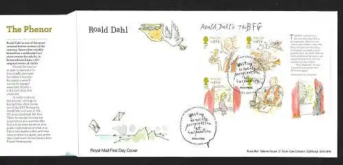 GB: FDC Roald Dahl the BFG - Writing is my private Inspiration