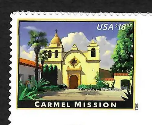 États-Unis: Carmel Mission, 2012, mnh #4650, Express post