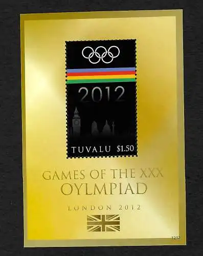 Tuvalu: Games of the XXX Olympiad London 2012, ** postfrisch