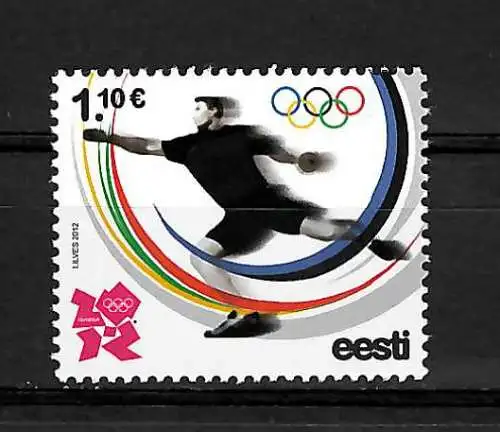 Estland: Olympische Spiele 2012 London,  ** postfrisch