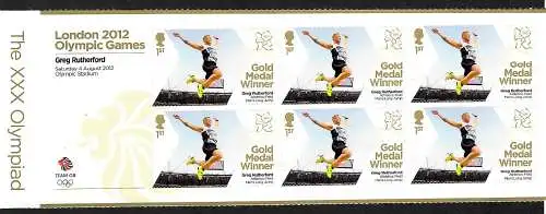 GB: Gold Medal Winner Grand saut Greg Rutherford, Block, mnh, **