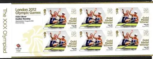 GB: Gold Medal Winner Raidern Helen Glover, Heather Stanning, Block, mnh, **