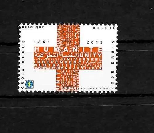 Belgique: 150 ans de Croix-Rouge, #4425, frais de port