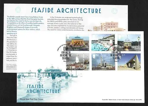 GB: Seaside Architecture - Bains de plage, 2014, FDC